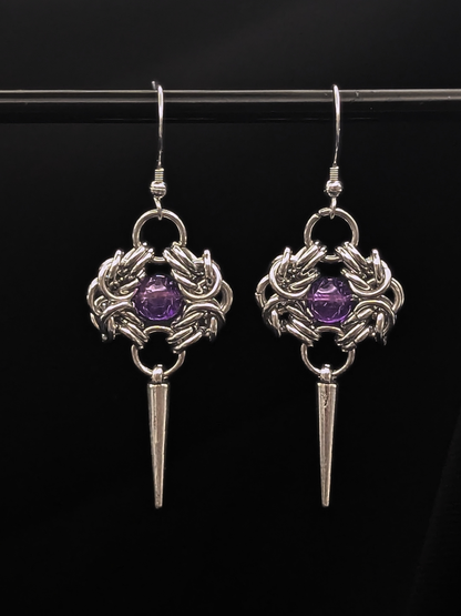 ROWENA Earrings with Amethyst