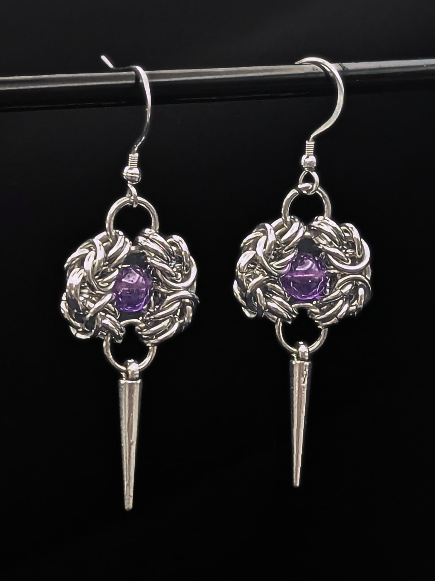 ROWENA Earrings with Amethyst