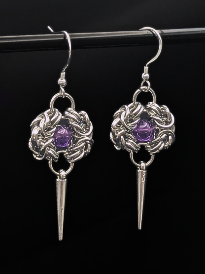 ROWENA Earrings with Amethyst