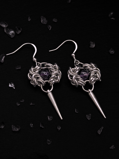 ROWENA Earrings with Amethyst