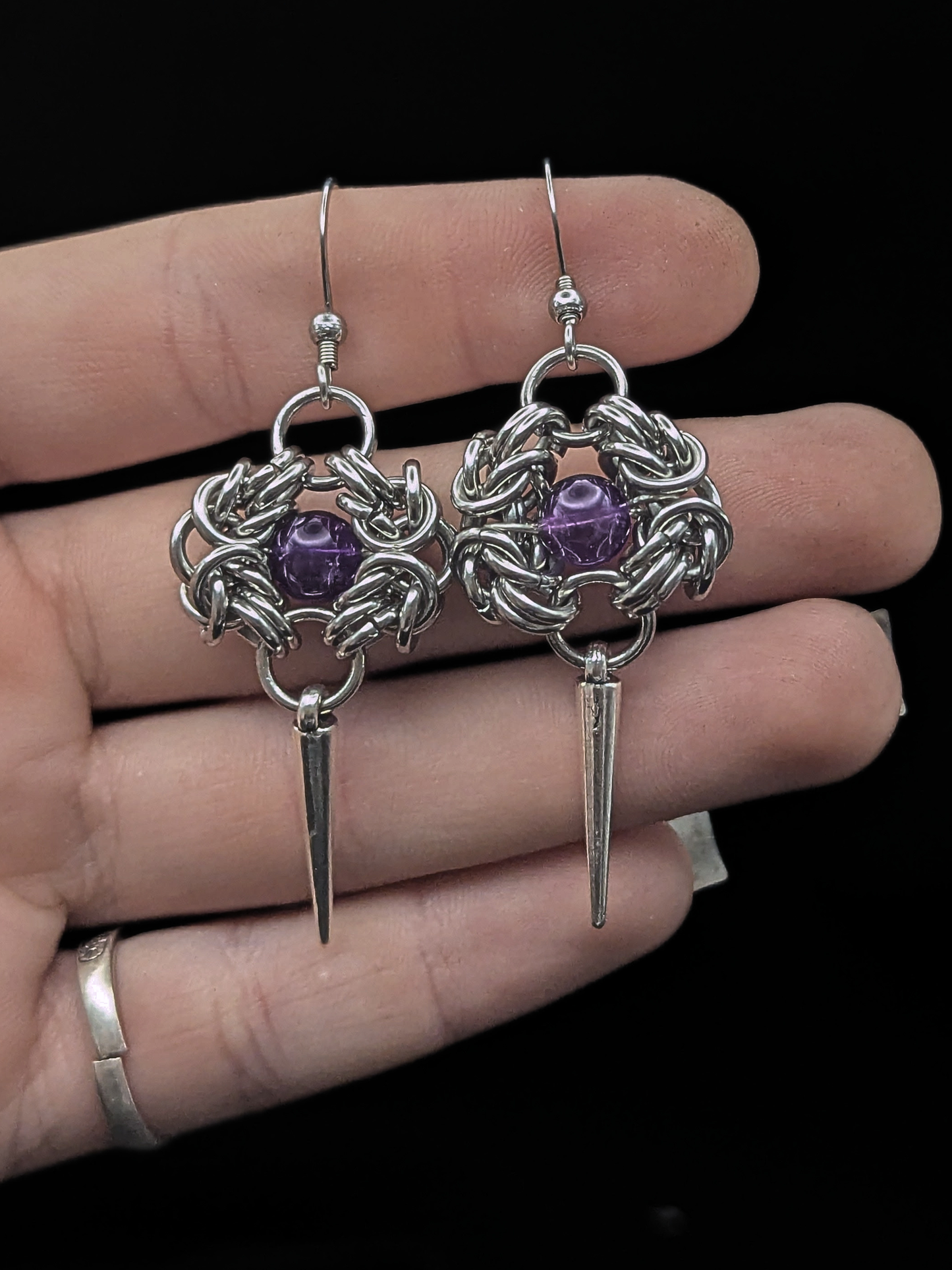 ROWENA Earrings with Amethyst