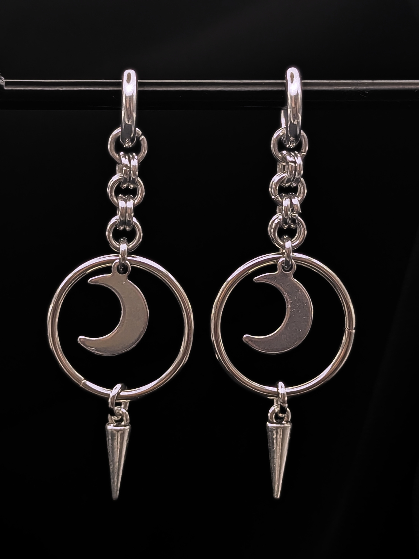 LUNA Earrings with Moon Charm