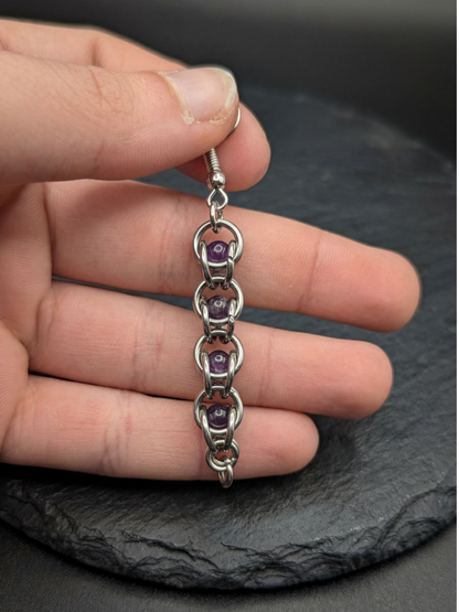 SELENE Earrings with Amethyst