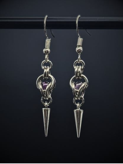 EVELYNE Earrings with Amethyst