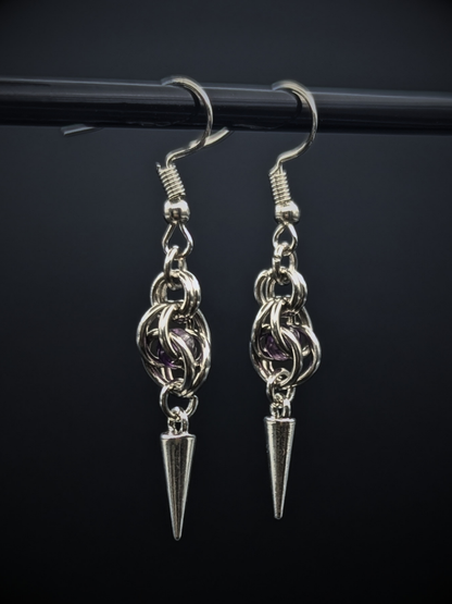 EVELYNE Earrings with Amethyst